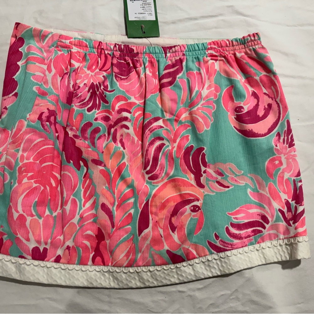 Vibrant Pink and Green Skirt